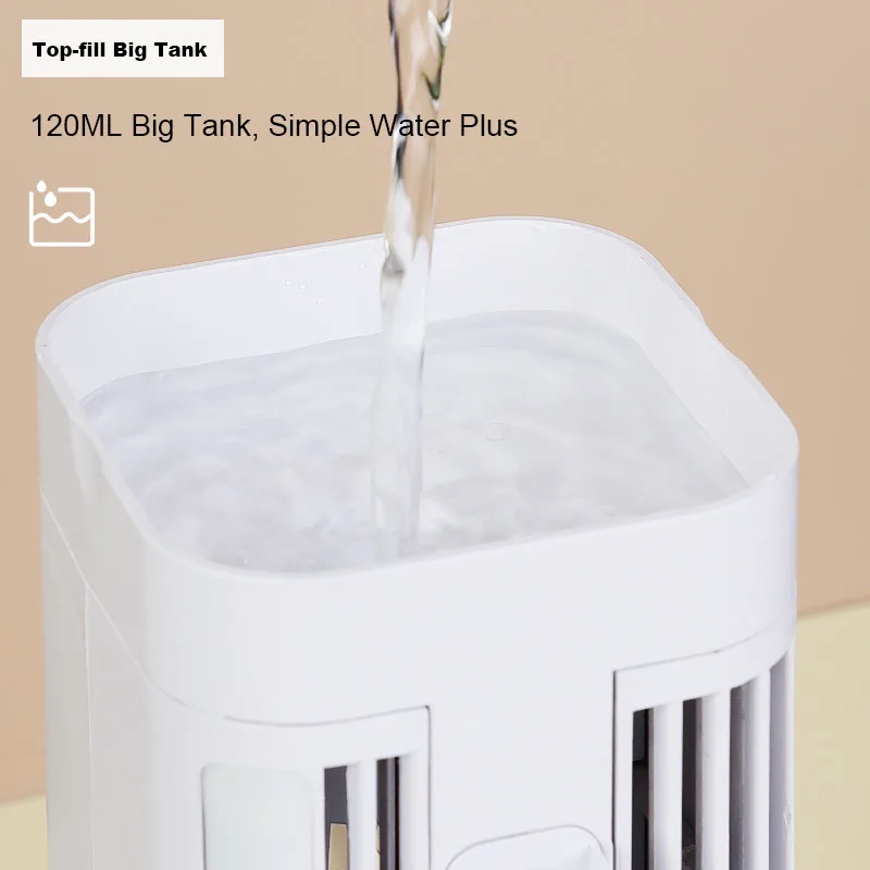 Mini ventilateur brumisateur USB avec veilleuse — kbxstart – Image 3
