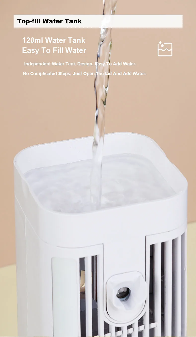 Mini ventilateur brumisateur USB avec veilleuse — kbxstart – Image 5