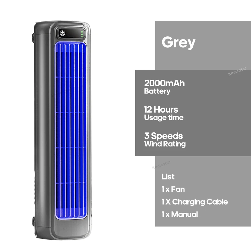Ventilateur portable rechargeable sans pales — Kinscoter – Image 3