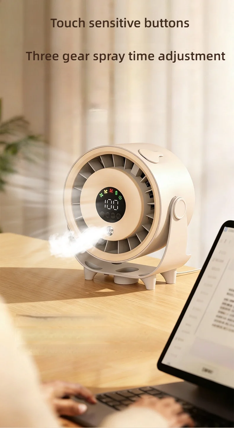 Ventilateur brumisateur USB écran digital — CREAROMA – Image 5